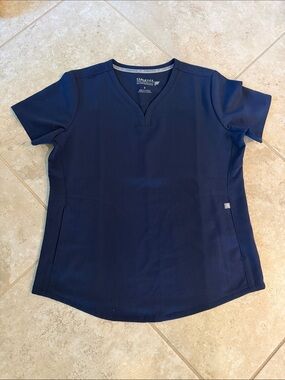 Fabletics Navy Blue Scrub Top